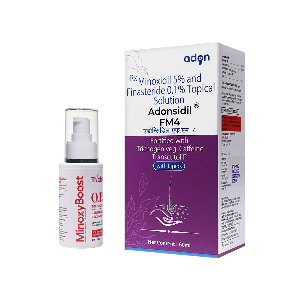 Adonsidil FM4 Solution 60 Ml With Trichogene Minoxyboost