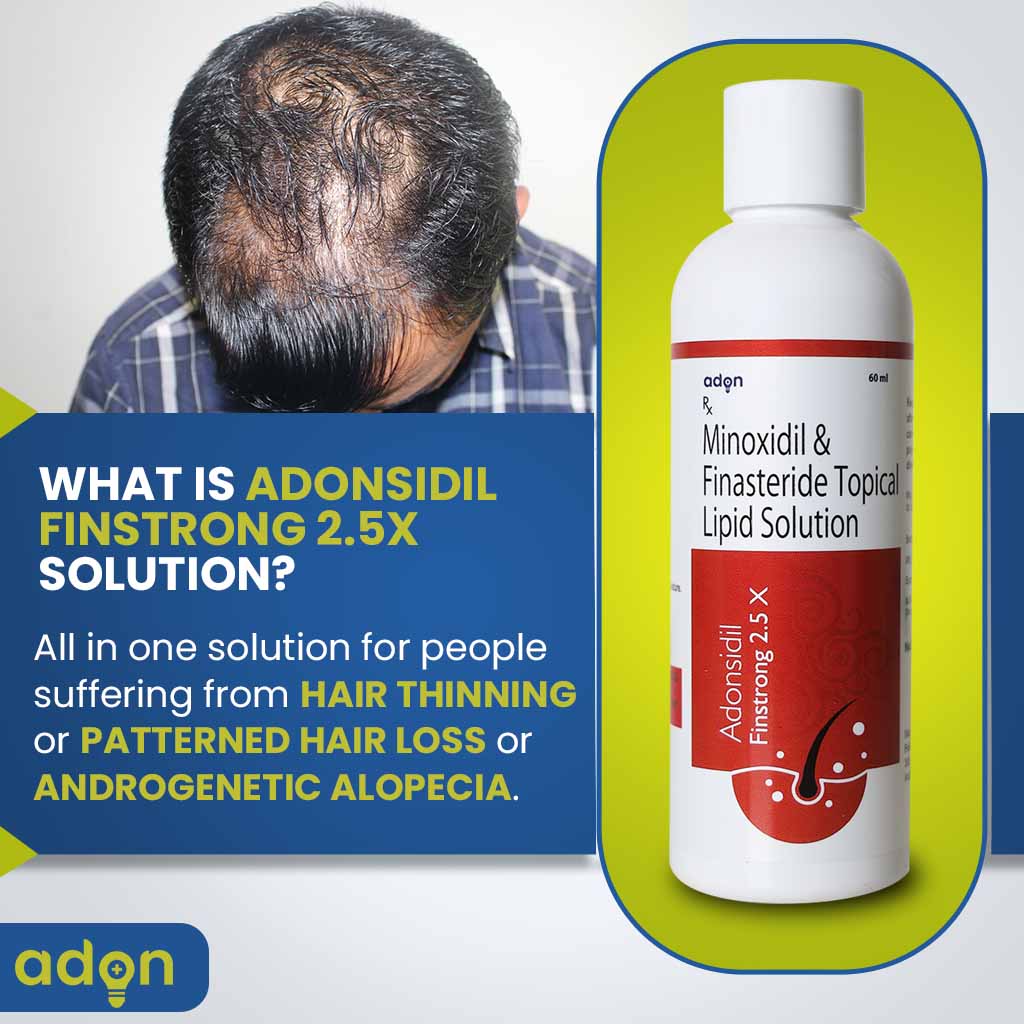 Adonsidil finstrong 2.5x solution WITH 150Rs Roller