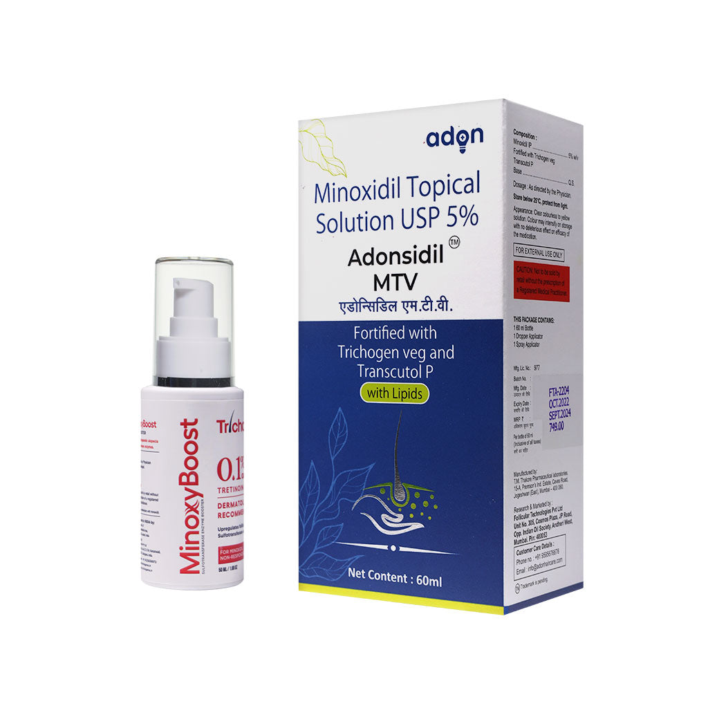 Adonsidil MTV Solution 60 Ml With Trichogene Minoxyboost