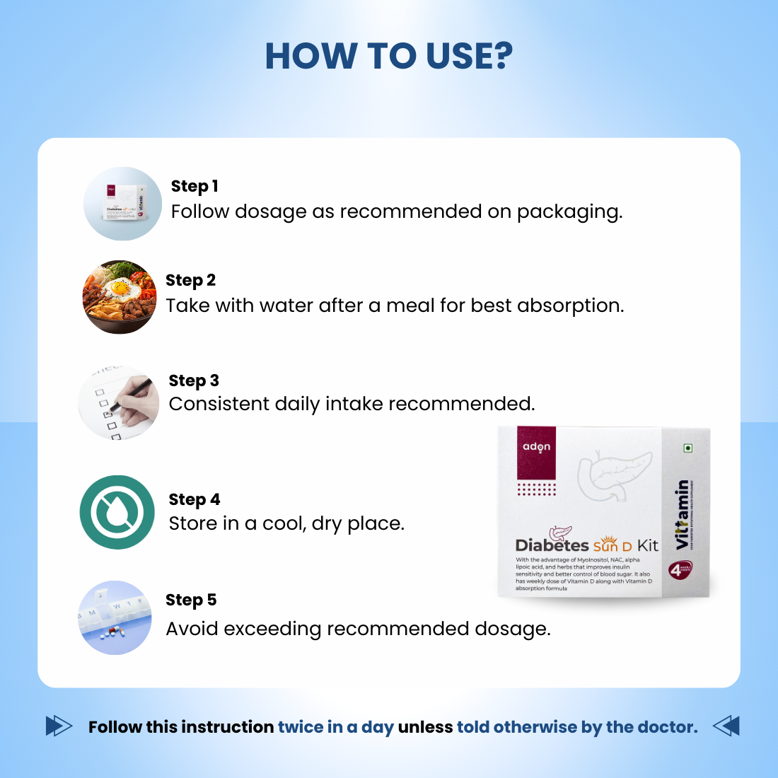 Vittramin Diabetes Sun D Kit