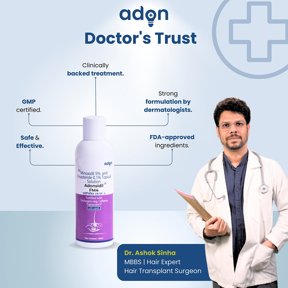 2 × Adonsidil Fm4 Solution 60 Ml With Free Balayantra