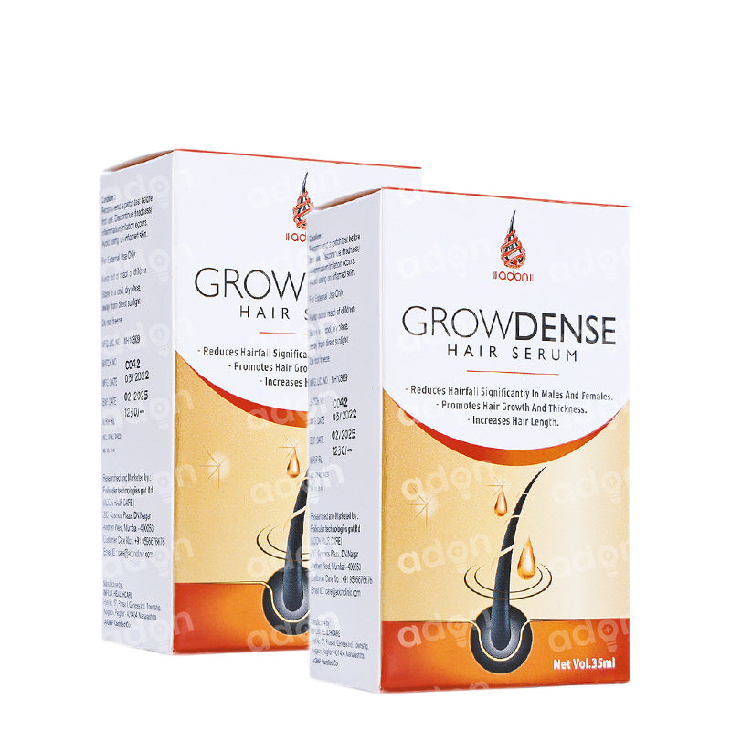 Grow dense Hair Serum Twin Pack- 2 Bottles
