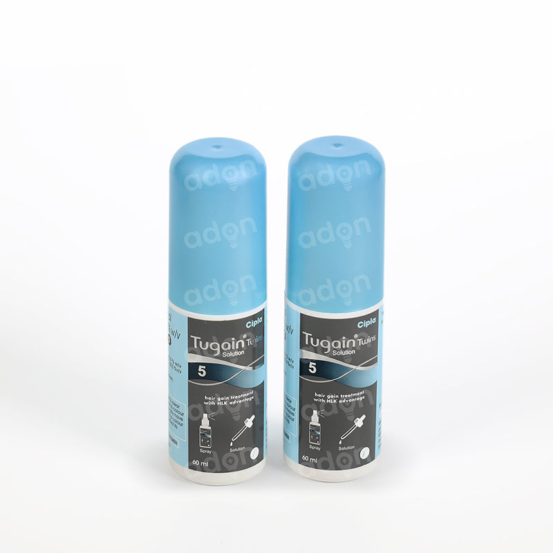 Tugain 5 % solution twin pack - 2 bottles